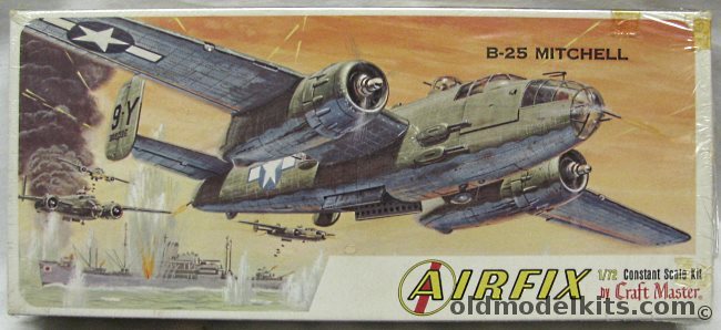 Airfix 1/72 B-25J / B-25H / B-25J Gun Nose Mitchell Craftmaster Issue, 1411-100 plastic model kit